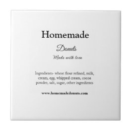 Eigene Donuts mit Liebe ergänzen Text-Website Fliese