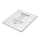 Eigene Donuts mit Liebe ergänzen Text-Website Fliese (Seite)