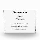 Eigene Donuts mit Liebe ergänzen Text-Website Fotoblock (Vorderseite)