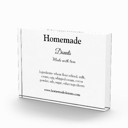 Eigene Donuts mit Liebe ergänzen Text-Website Fotoblock (Rechts)