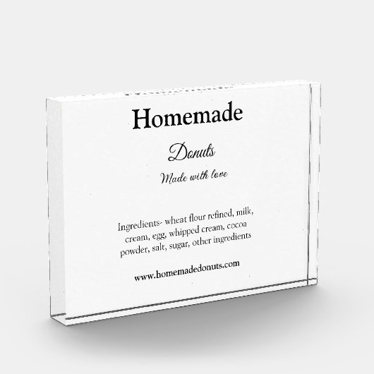 Eigene Donuts mit Liebe ergänzen Text-Website Fotoblock (Links)