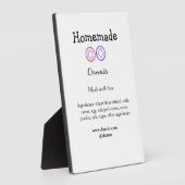 Eigene Donuts mit Liebe ergänzen Text-Website Fotoplatte (Seite)