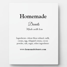 Eigene Donuts mit Liebe ergänzen Text-Website Fotoplatte