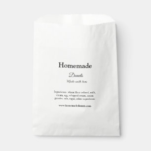 Eigene Donuts mit Liebe ergänzen Text-Website Geschenktütchen