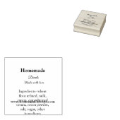 Eigene Donuts mit Liebe ergänzen Text-Website Gummistempel (Stempel)