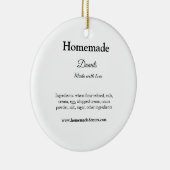 Eigene Donuts mit Liebe ergänzen Text-Website Keramik Ornament (Rechts)