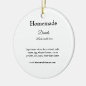 Eigene Donuts mit Liebe ergänzen Text-Website Keramik Ornament (Links)