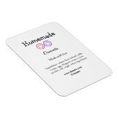 Eigene Donuts mit Liebe ergänzen Text-Website Magnet (Rechte Seite)