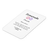 Eigene Donuts mit Liebe ergänzen Text-Website Magnet (Linke Seite)