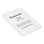 Eigene Donuts mit Liebe ergänzen Text-Website Magnet (Rechte Seite)