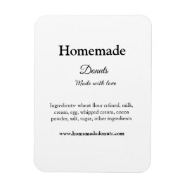 Eigene Donuts mit Liebe ergänzen Text-Website Magnet