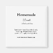 Eigene Donuts mit Liebe ergänzen Text-Website Magnet (Vorne)