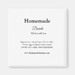 Eigene Donuts mit Liebe ergänzen Text-Website Magnet