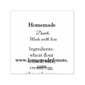 Eigene Donuts mit Liebe ergänzen Text-Website Permastempel (Design)