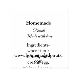 Eigene Donuts mit Liebe ergänzen Text-Website Permastempel
