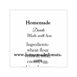 Eigene Donuts mit Liebe ergänzen Text-Website Permastempel