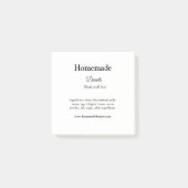 Eigene Donuts mit Liebe ergänzen Text-Website Post-it Klebezettel (Vorderseite)