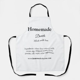 Eigene Donuts mit Liebe ergänzen Text-Website Schürze