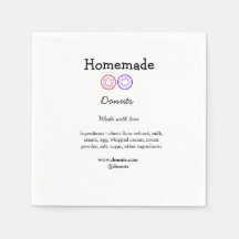 Eigene Donuts mit Liebe ergänzen Text-Website