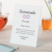 Eigene Donuts mit Liebe ergänzen Text-Website Sockelschild (In Situ)