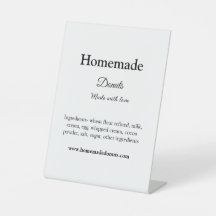 Eigene Donuts mit Liebe ergänzen Text-Website