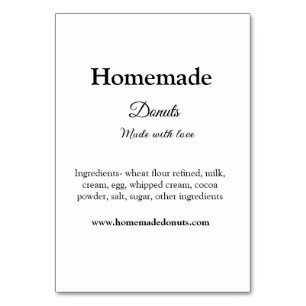 Eigene Donuts mit Liebe ergänzen Text-Website Tischnummer