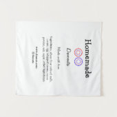 Eigene Donuts mit Liebe ergänzen Text-Website Wandteppich (Vorderseite (Horizontal))