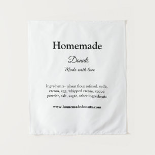 Eigene Donuts mit Liebe ergänzen Text-Website Wandteppich