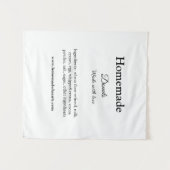 Eigene Donuts mit Liebe ergänzen Text-Website Wandteppich (Vorderseite (Horizontal))