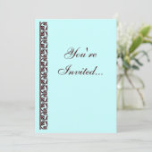 Eigene Einladung für braune mittelalterliche Eleme (Stehend Vorderseite)