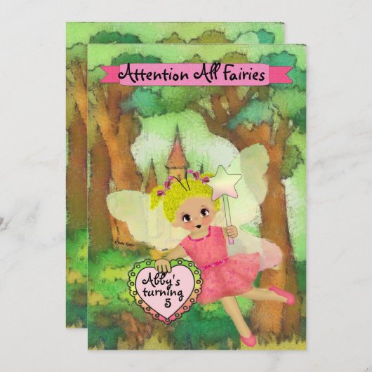 Eigene Einladung für Party (Vorne/Hinten)