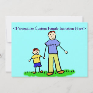 Eigene Einladung von Vater und Sohn