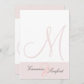 Eigene Einladungen für Hochzeiten: Monogramm/Graph (Vorne/Hinten)