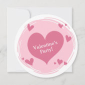 Eigene Einladungen für Ihren Text im Herzen (Vorderseite)