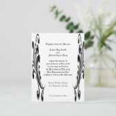 Eigene Einladungen zum Hochzeitsaufenthalt mit zwe (Stehend Vorderseite)