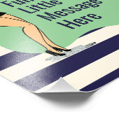 Eigene Einstellung: Ein Retro Chic Pinup Fotodruck (Ecke)