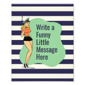 Eigene Einstellung: Ein Retro Chic Pinup Fotodruck (Vorne)