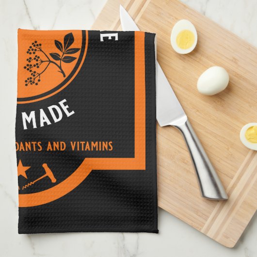 Eigene Elderberry Sparkling Geschirrtuch (Viertel Falte)