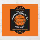 Eigene Elderberry Sparkling Schaumweinetikett (Einzelnes Label)