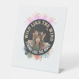 Eigene Empowerment des Fotos, Inspirationsgeschenk Sockelschild