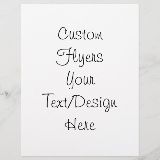 Eigene erstellen - Blank anpassen Flyer (Vorne)