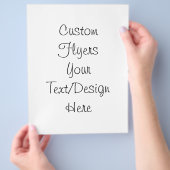 Eigene erstellen - Blank anpassen Flyer (Hand)