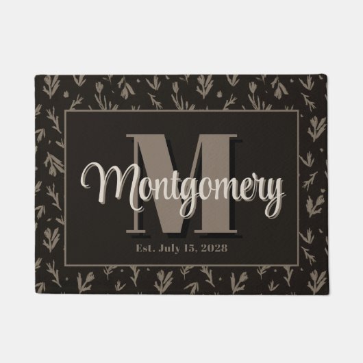 Eigene Familienname Unterschreiben Sie Geschenke I Fußmatte (Vorderseite)