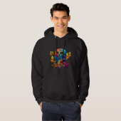 EIGENE FARBE ABSTRAKT HOODIE (Vorne ganz)