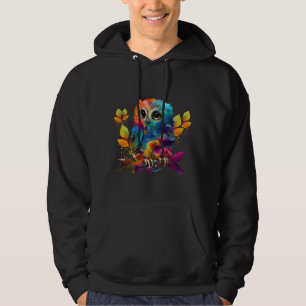 EIGENE FARBE ABSTRAKT HOODIE