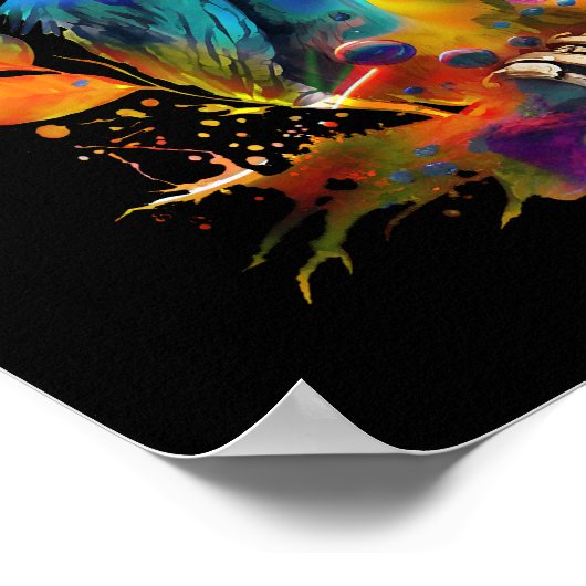 EIGENE FARBE ABSTRAKT POSTER (Ecke)