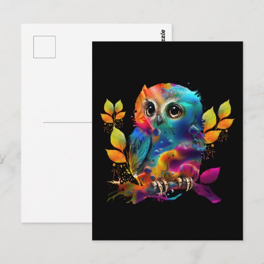 EIGENE FARBE ABSTRAKT POSTKARTE (Vorne/Hinten)