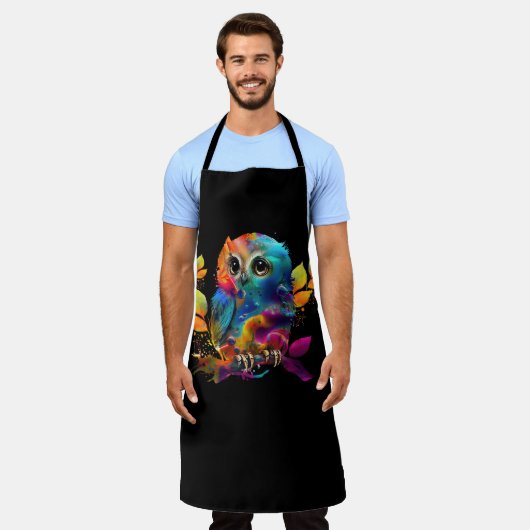 EIGENE FARBE ABSTRAKT SCHÜRZE (Getragen)