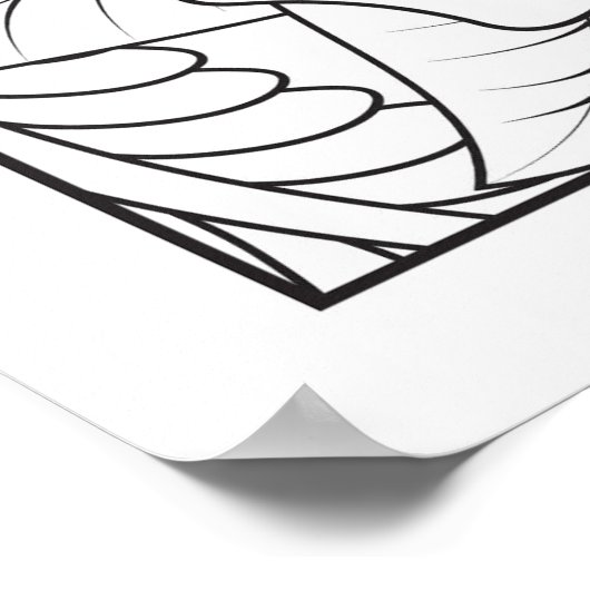 Eigene Farbe bleibe Poster (Ecke)