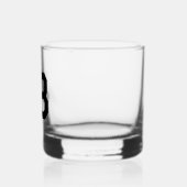 Eigene Farbe des Monogrammnamens Whiskyglas (Links)